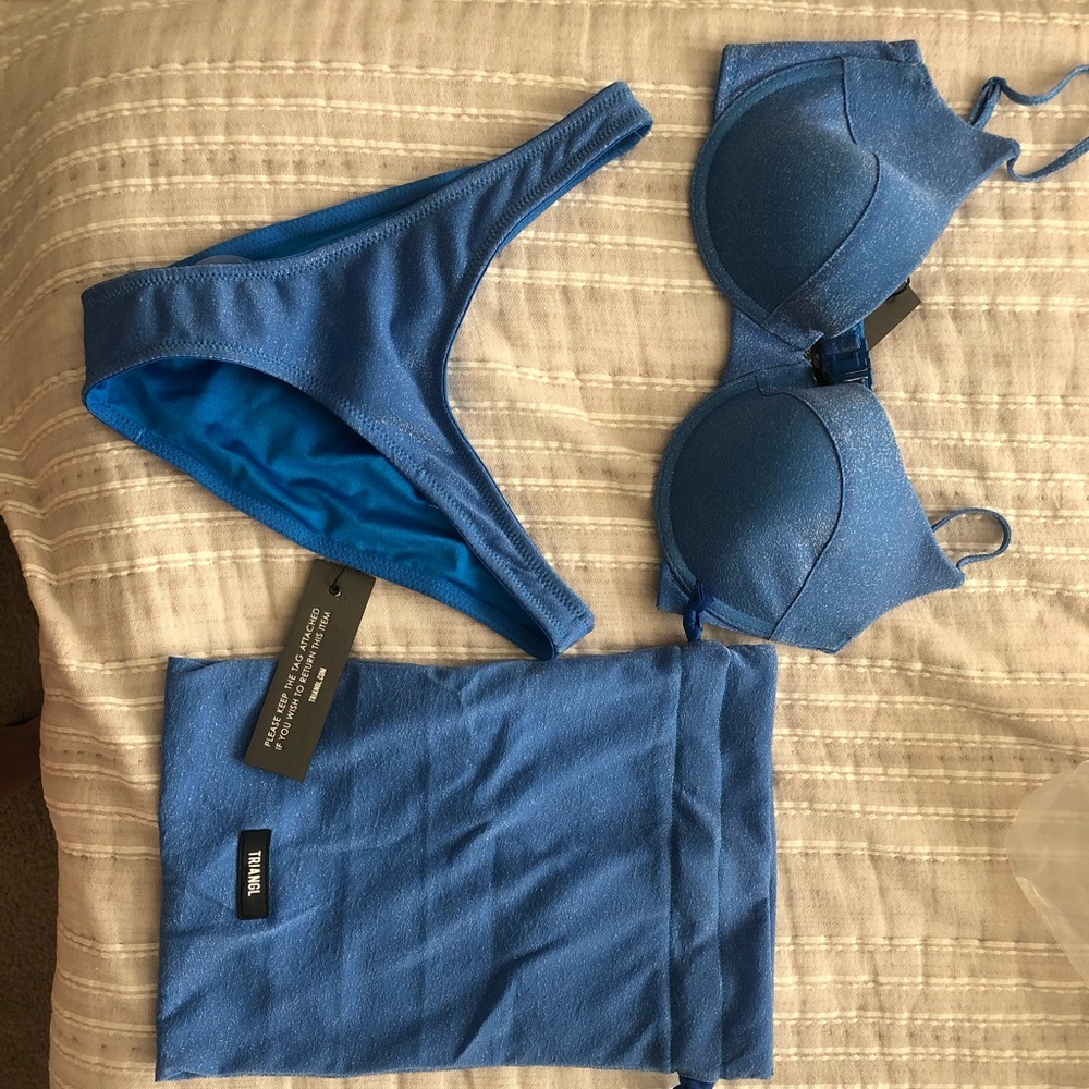 Triangl Mica Sparkle Swim Set NWT